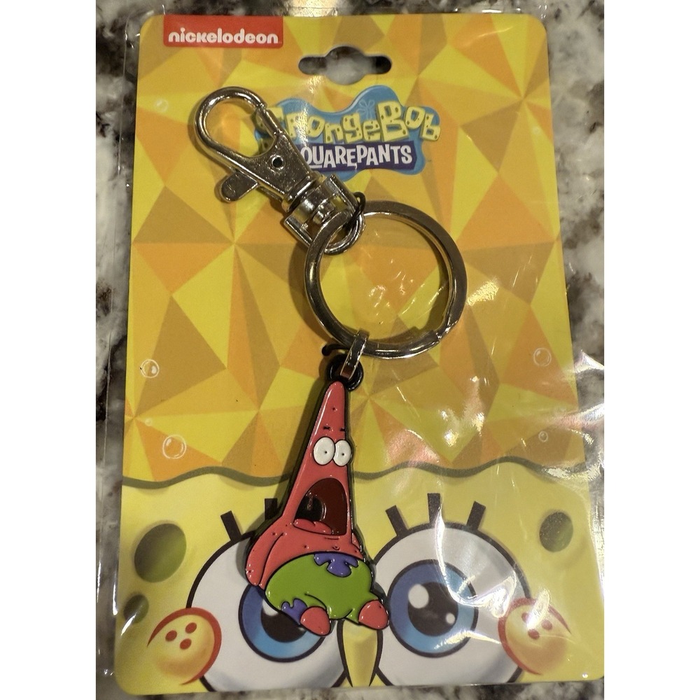 Nickelodeon Spongebob Squarepants Surprised Patrick Keychain